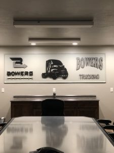 Custom Sign For Bowers Trucking